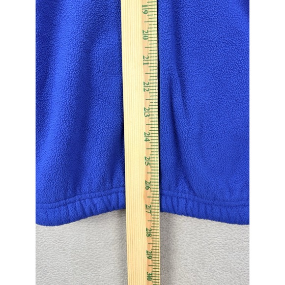 Chemistry Men's Sz L Blue NASA USA Flag Sleeve Patches 1/4 Zip Fleece Sweater - Picture 10 of 11